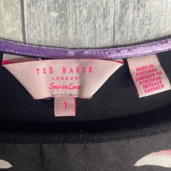 Ted Baker London Renella Mirrored Tropics Graphic Tee - Picture 4 of 6